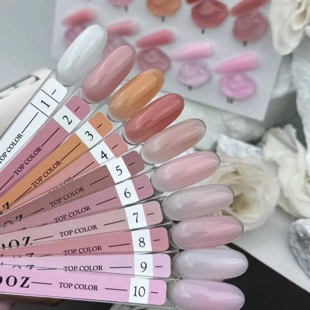 Камуфлирующий топ для гель-лака без липкого слоя Crooz Color Top № 07 8 ml (Нежно-розовый) - Фото 5 Камуфлирующий топ для гель-лака без липкого слоя Crooz Color Top № 07 8 ml (Нежно-розовый) - изображение 5