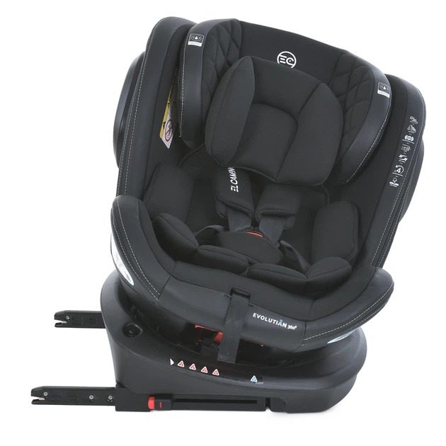 Детское автокресло El Camino ME 1045 EVOLUTION 2 ISOFIX 360º Melange Black - изображение 5