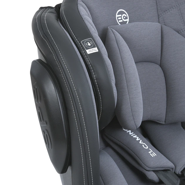 Детское автокресло El Camino ME 1045 EVOLUTION 2 ISOFIX 360º Melange Cloud Gray - изображение 11