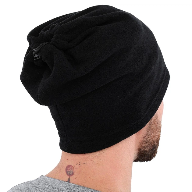 Горловик шапка флисовый бафф на лицо и шею SP-Sport W099 Black - Фото 8 Горловик шапка флисовый бафф на лицо и шею SP-Sport W099 Black - изображение 8