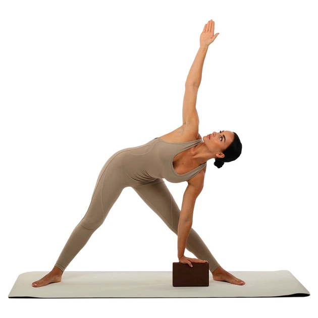 Блок для йоги кирпич опорный для йоги двухцветный Bloom Yoga Brick 7041 размер 23x7.5x15см - изображение 8