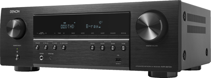 Odbiornik AV Denon AVR-670H Black (AVRS670HBKE2) - obraz 1