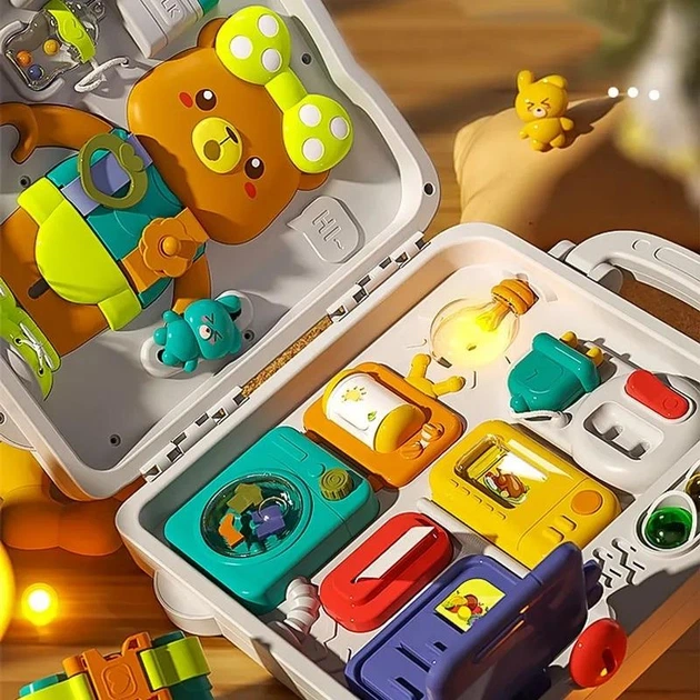 Детский игровой развивающий бизиборд W TOYS для малышей от 18 мес с украинской озвучкой и подсветкой - изображение 7
