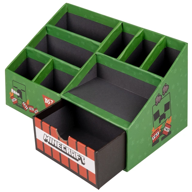 Органайзер настольный на 8 отделения YES Minecraft 708221 21х12х12 см - Фото 3 Органайзер настольный на 8 отделения YES Minecraft 708221 21х12х12 см - изображение 3