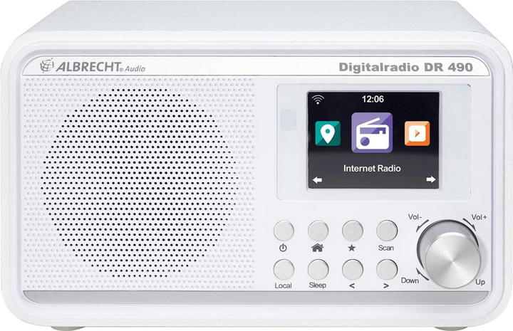 Radio Albrecht DR 490 Digital Radio White (27790) - obraz 1