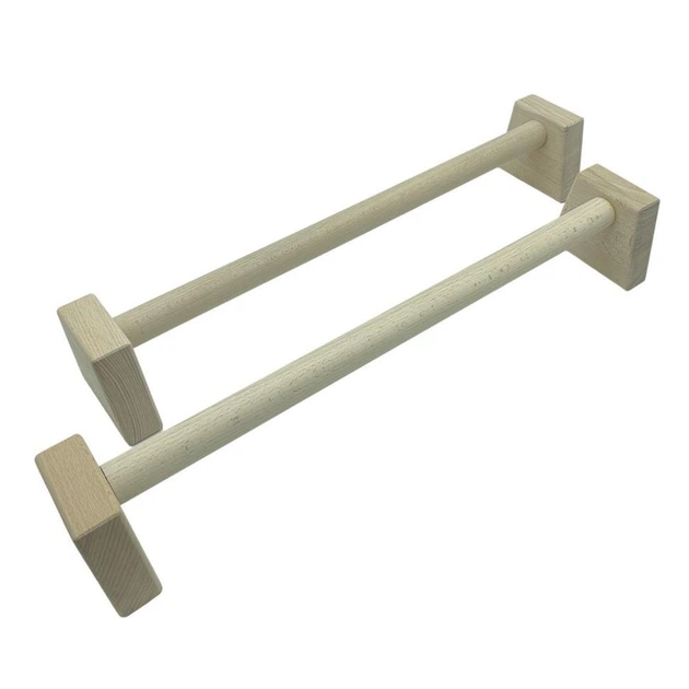 Паралетси, упори для віджимання дерев'яні Wood Gym Push Up NE-WD-60 з бука 50 см 2 шт - изображение 4