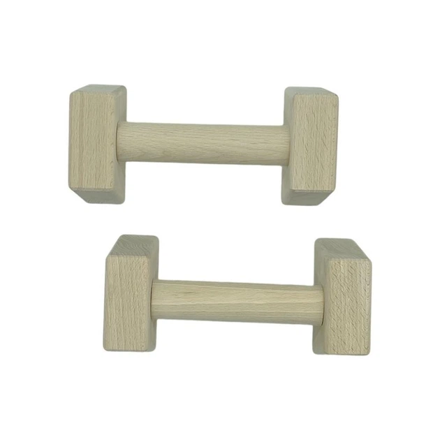 Паралети, упори для віджимання дерев'яні Wood Gym Push Up NE-WD-20 із бука 20 см 2 шт - зображення 3