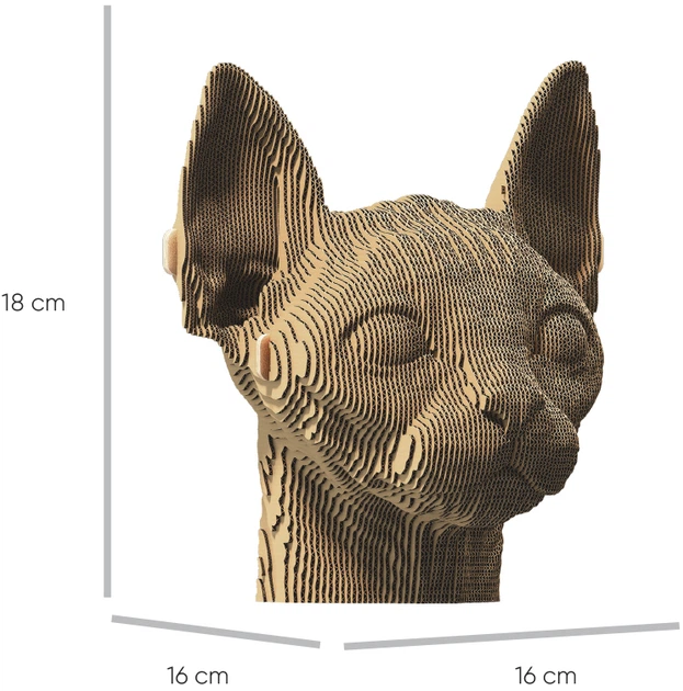 3D пазл-конструктор Cartonic 3D Puzzle Кот сфинкс Картонный (CARTSPHY) - Фото 5 3D пазл-конструктор Cartonic 3D Puzzle Кот сфинкс Картонный (CARTSPHY) - изображение 5