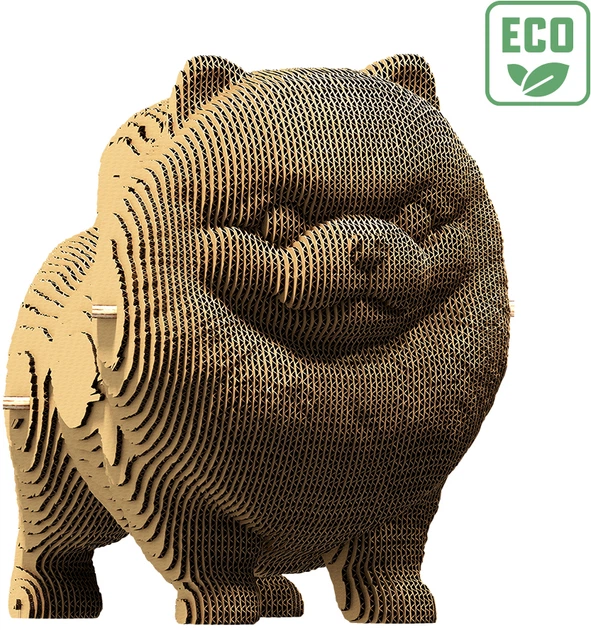 3D пазл-конструктор Cartonic 3D Puzzle Pomeranian spitz Померанский шпиц Картонный (CARTSPITS) - изображение 4