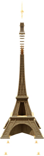Картонный 3D пазл-конструктор Cartonic 3D Puzzle Eiffel Tower (CARTEIFF) - Фото 6 Картонный 3D пазл-конструктор Cartonic 3D Puzzle Eiffel Tower (CARTEIFF) - изображение 6