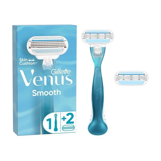 Станок жіночий для гоління Gillette Venus Smooth 3 леза - зображення 2