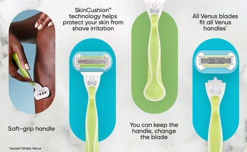 Станок жіночий для гоління Gillette Venus Extra Smooth 5 лез - изображение 11