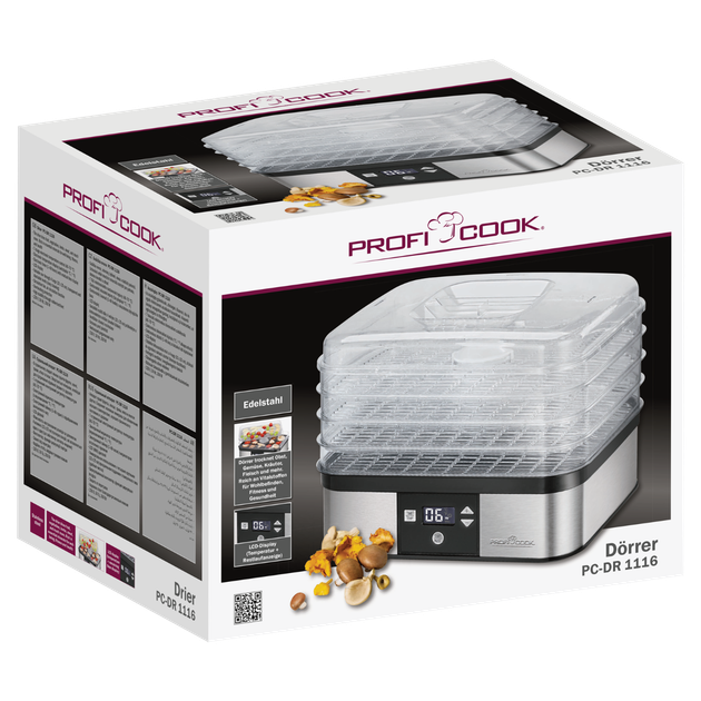 Сушка для фруктов и овощей ProfiCook PC-DR 1116 (350Вт, 4поддонов) - изображение 10