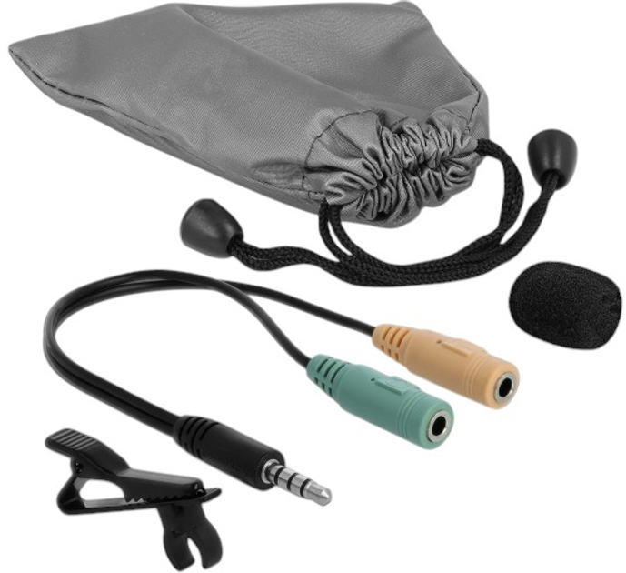 Мікрофон Delock Tie Lavalier Microphone Omnidirectional with Clip (4043619662791) - зображення 3