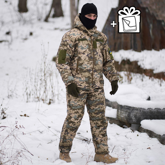 Зимняя Форма Intruder Terra Warm Soft Shell Куртка и Штаны + Подарок Термоодеяло пиксель размер L - изображение 1