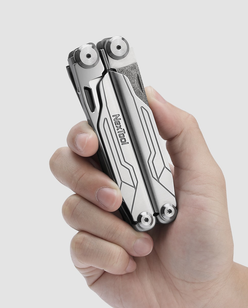 Мультитул NexTool Flagship Captain NE20214 19 в 1 універсальний складаний EDC інструмент з плоскогубцями ножем ножицями пилкою викрутками кусачками напилком у нейлоновому чохлі для туризму ремонту - зображення 9