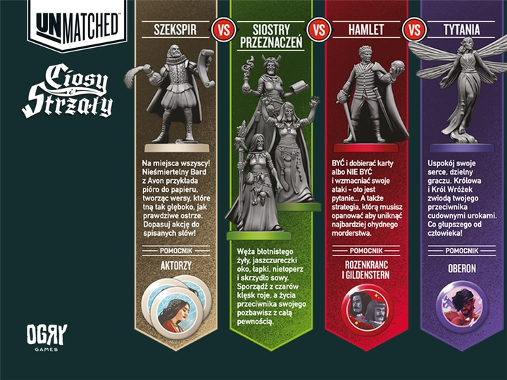 Gra planszowa Ogry Games Unmatched: Ciosy i Strzały (edycja polska) (5904326903326) - obraz 4