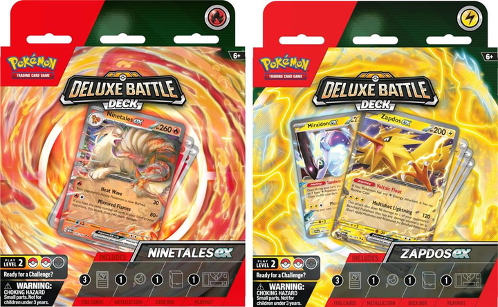 Zestaw Pokemon TCG: Deluxe Battle Decks Ninetales/ Zapdos - Bundle 6 szt (820650876004) - obraz 1