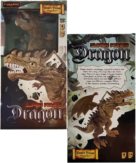 Фігурка Дракон (38см) Super Power Dragon зелений (СВІТЛО, ЗВУК) АВС - изображение 2