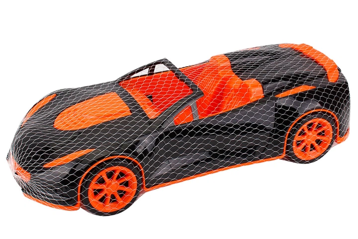 Іграшковий автомобіль Technok Toys 6115 пластик 39 см чорний з помаранчевим - Фото 3 Іграшковий автомобіль Technok Toys 6115 пластик 39 см чорний з помаранчевим - зображення 3