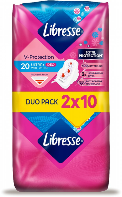 Гігієнічні прокладки Libresse Ultra Normal Soft Deo 20 шт. (7322540356847) - зображення 2