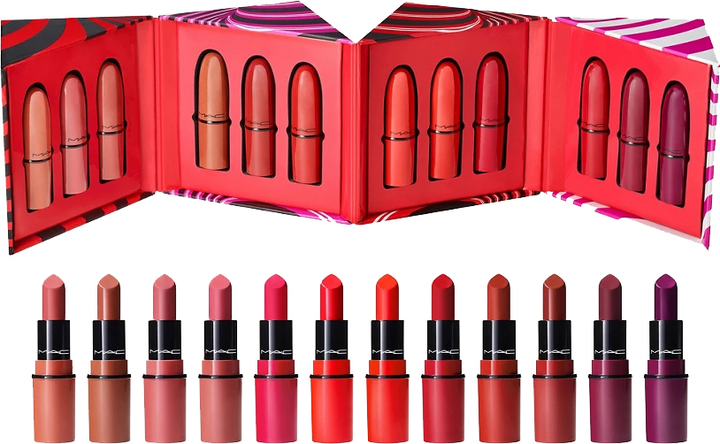 Набір помад для губ M.A.C Mini Lipstick 12x1.7 г (773602609543) - зображення 1