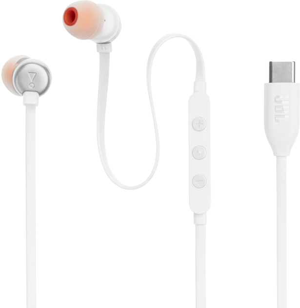 Słuchawki JBL Tune 310C USB-C White (JBL-T310C-WHT) - obraz 2