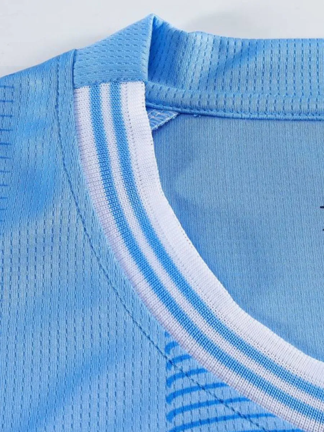 Дитяча лонгслив футбольна форма Haaland (Холанд) 9 Manchester city 24/25, розмір 28 ( зріст 145–160 см.), голуба - изображение 4