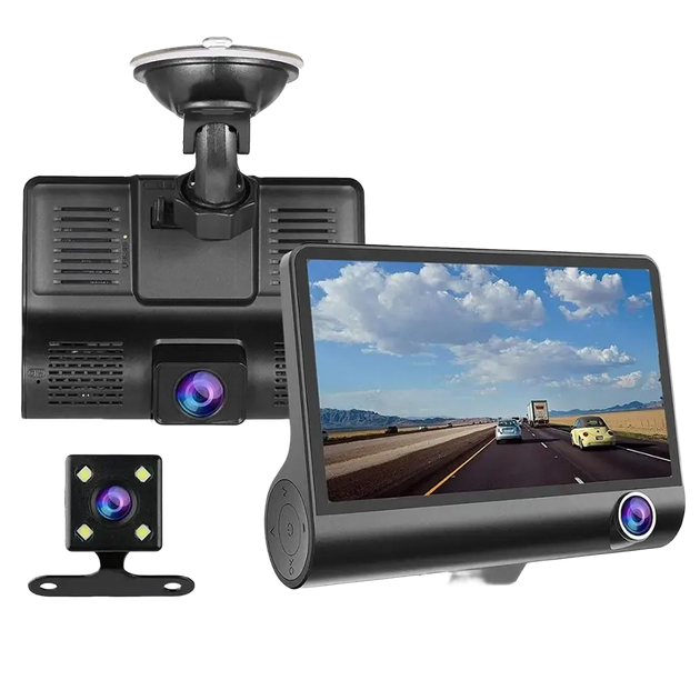 Відеорегистратор FHD 1080P з ЖК екраном та 3 камерами XPRO (44148-_691) - изображение 5