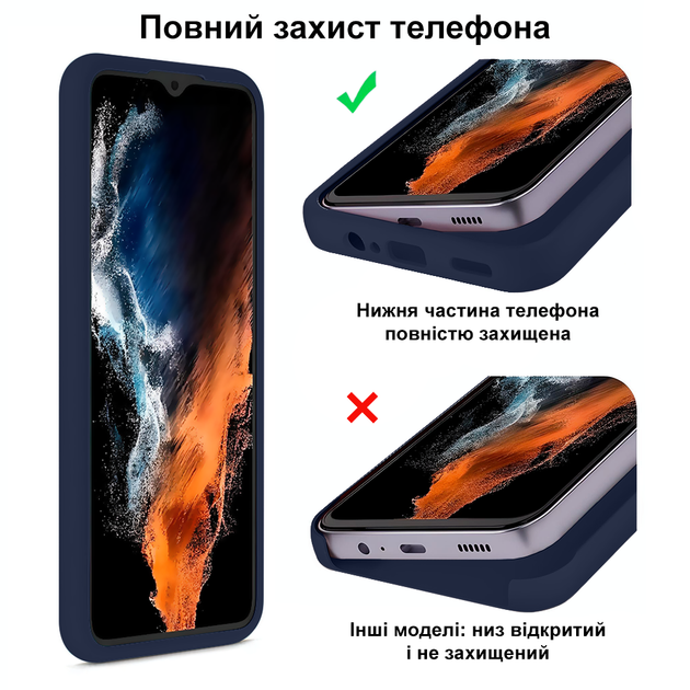 Чехол противоударный Kassel Camera Protective для Samsung S24FE (8) Dark blue Тёмно-синий - Фото 5 Чехол противоударный Kassel Camera Protective для Samsung S24FE (8) Dark blue Тёмно-синий - изображение 5
