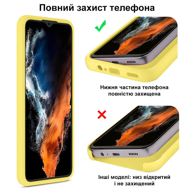 Чохол протиударний Kassel Camera Protective Samsung S25 Ultra (20) Canary yellow жовтий - зображення 4