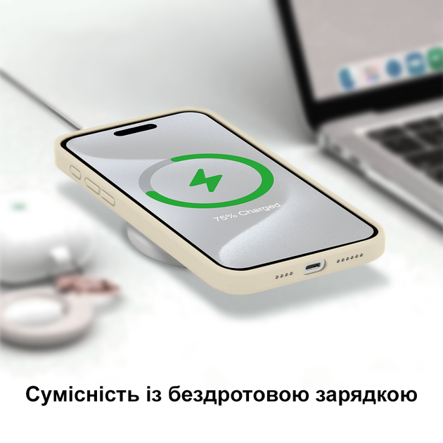 Чохол із захистом камери Kassel Silicone Camera Protective для iPhone 16 Pro max (11) молочний Antique White - Фото 8 Чохол із захистом камери Kassel Silicone Camera Protective для iPhone 16 Pro max (11) молочний Antique White - зображення 8