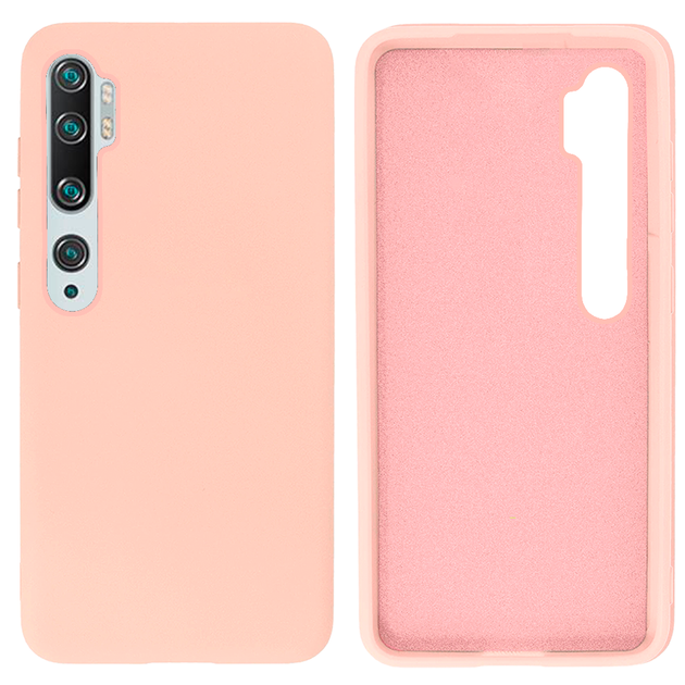 Чехол Silicone case для Xiaomi Mi Note 10 (01) Pink Sand розовый - Фото 1 Чехол Silicone case для Xiaomi Mi Note 10 (01) Pink Sand розовый - изображение 1