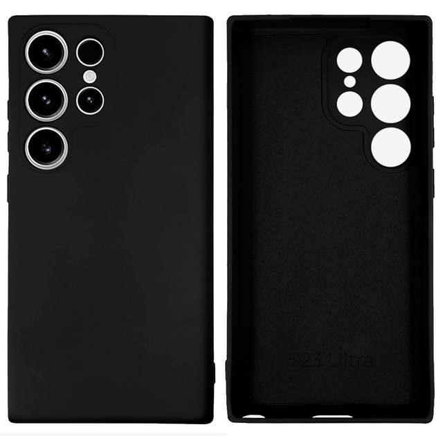 Чехол Silicone Full Camera Protective case для Samsung S23 Ultra (25) Black черный - Фото 1 Чехол Silicone Full Camera Protective case для Samsung S23 Ultra (25) Black черный - изображение 1