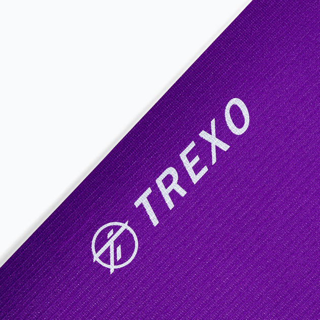 Килимок для йоги Trexo YM-P01F 6 мм Purple (5904823002300) - зображення 3