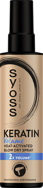 Спрей для волос SYOSS Keratin & Volume Защита при сушке феном 200 мл ...