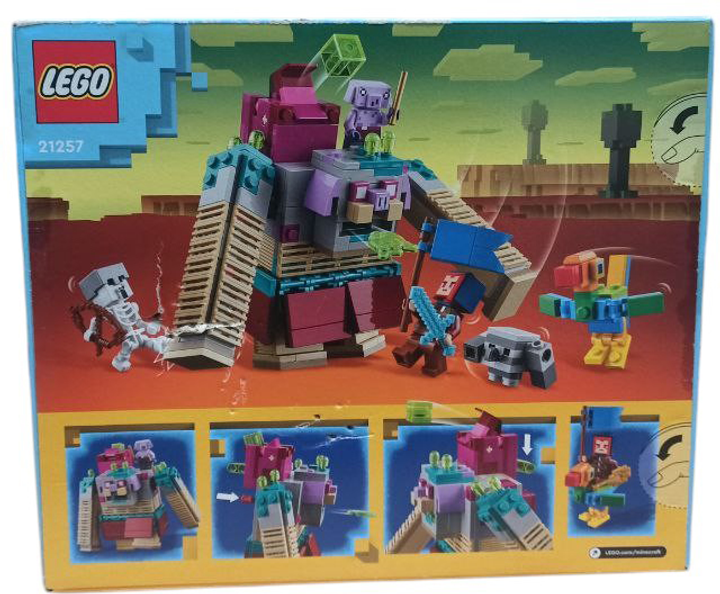 Zestaw klockow LEGO Minecraft Decydujace starcie z Dewastatorem 420 elementow (21257) (955555908036211) - Outlet - obraz 4