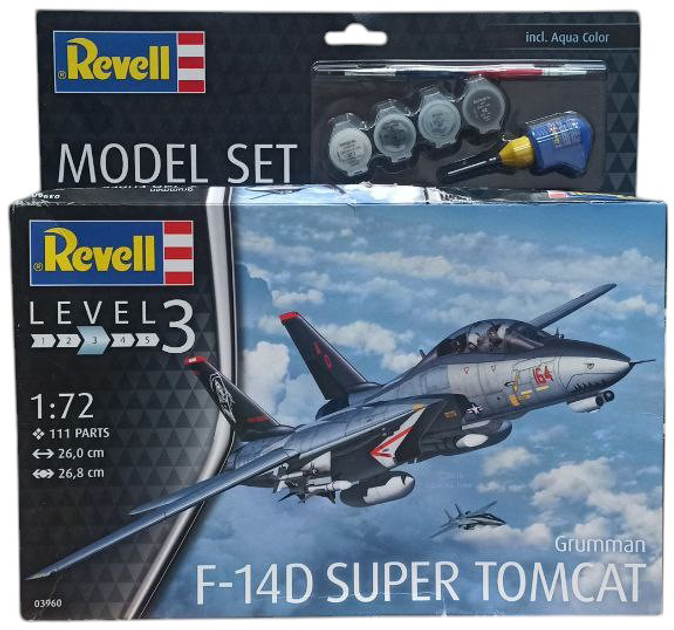 Складана модель Revell Винищувач F-14D Томкет 1:72 (4009803639604) (955555908159674) - Уцінка - зображення 2