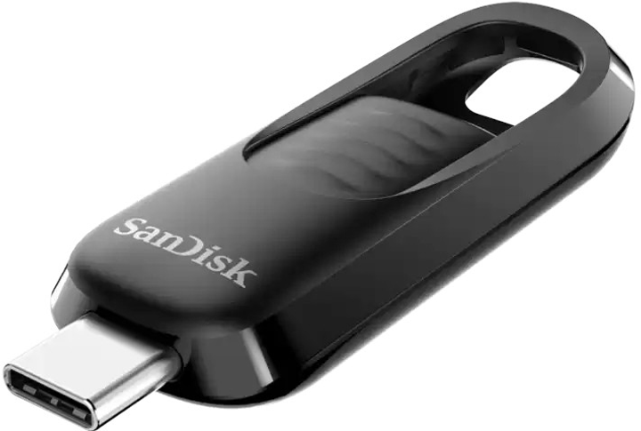 Pendrive SanDisk Ultra Slider 512GB USB 3.2 Gen 1 Type-C Black (0619659206673) - obraz 3