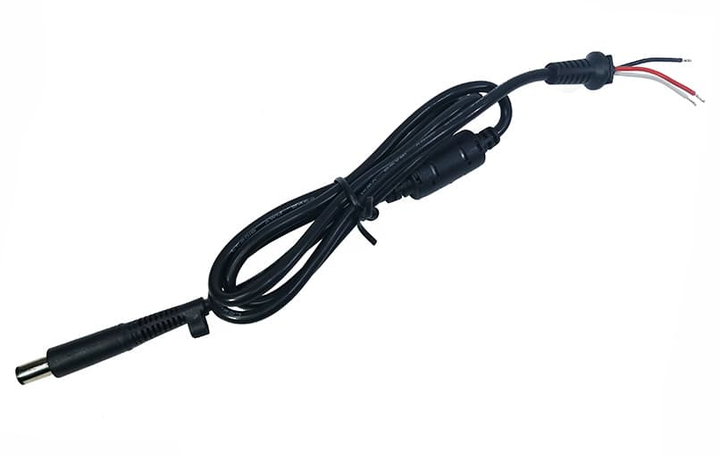 Кабель для блока питания ноутбука HP/ Dell 7.4x5.0 mm (+pin) до 10a T-type - Фото 3 Кабель для блока питания ноутбука HP/ Dell 7.4x5.0 mm (+pin) до 10a T-type - изображение 3