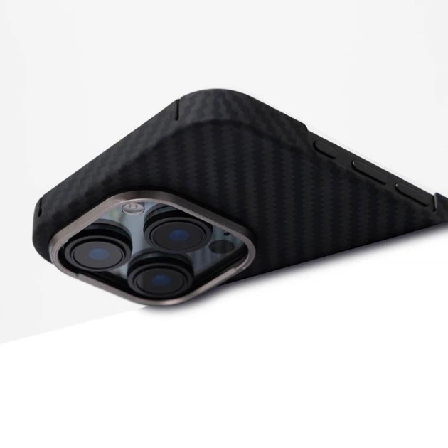 Чохол карбоновий з магнітом Proove Carbon Slim with Magnetic Ring iPhone 15 Pro Black - Фото 2 Чохол карбоновий з магнітом Proove Carbon Slim with Magnetic Ring iPhone 15 Pro Black - зображення 2