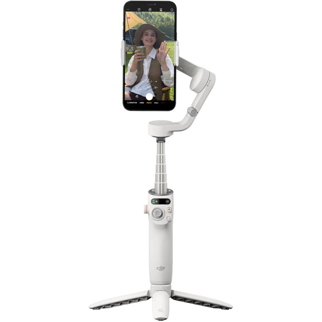 Трьохосьовий стабілізатор - монопод DJI Osmo Mobile 6 Platinum Gray (CP.OS.00000284.01) - зображення 7