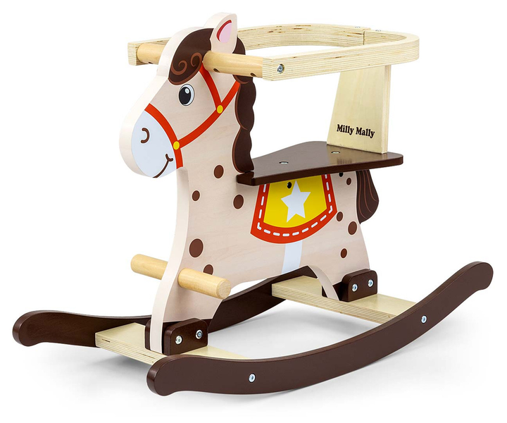 Деревянная лошадка-качалка Milly Mally Lucky 12 Brown (mm-5600) - изображение 1
