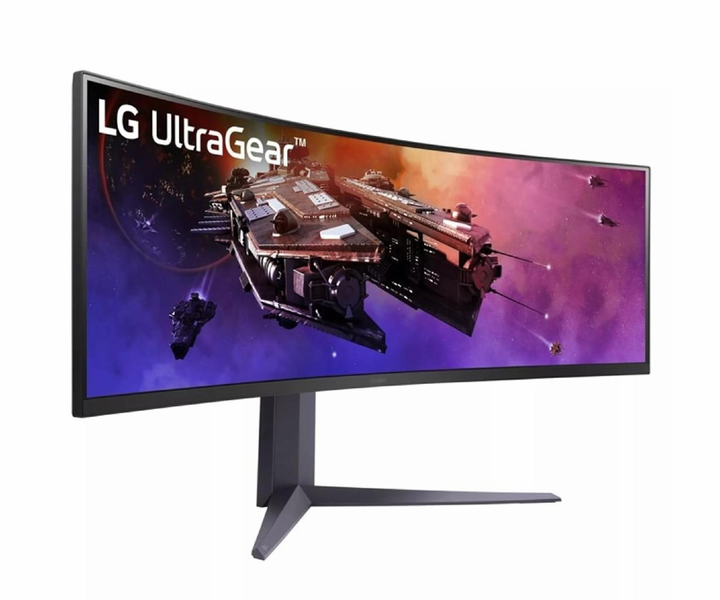 Монитор геймерский 44.5" 200Hz LG UltraGear 45GR75DC-B безрамочный изогнутый - изображение 2