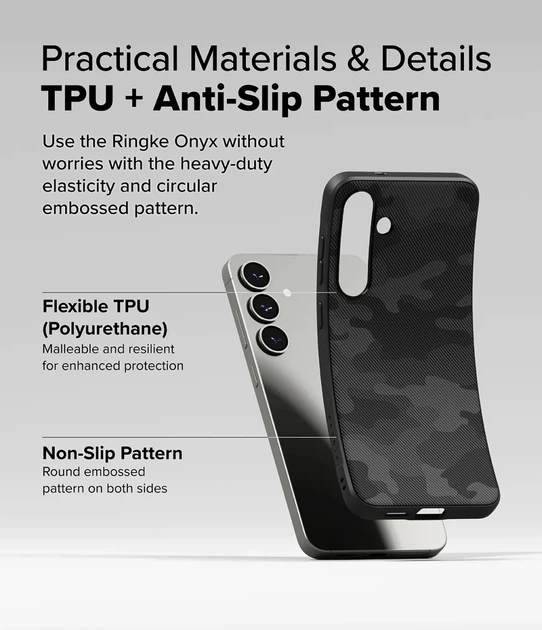Чехол Ringke Onyx Design для Samsung Galaxy S25 Camo Black (OD989E245) - изображение 3