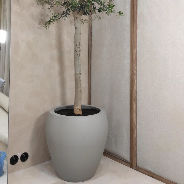 Вазон бетонный RealBeton Ольвия В670мм х Д690мм светло-серый - Фото 2 Вазон бетонный RealBeton Ольвия В670мм х Д690мм светло-серый - изображение 2