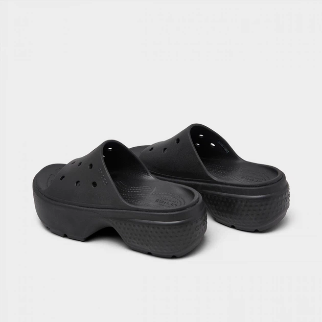 Тапочки CROCS Stomp Platform Slide Sandals Black 209346-001 38-39 - Фото 5 Тапочки CROCS Stomp Platform Slide Sandals Black 209346-001 38-39 - изображение 5