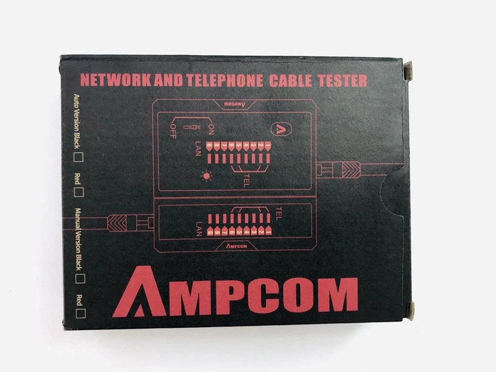Тестер для локальной сети AMPCOM RJ45/RJ11/RJ12/RJ14 Red (AMCSYXH) - изображение 6