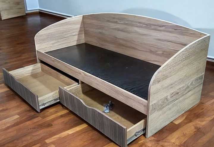 Кровать односпальная Tobi Sho COMFORT с ящиками для детской комнаты, 800х1900 мм Дуб сонома/Дуб трюфель - Фото 7 Кровать односпальная Tobi Sho COMFORT с ящиками для детской комнаты, 800х1900 мм Дуб сонома/Дуб трюфель - изображение 7