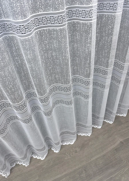 Тюль VR-Textil 1549т Bari Жакард Білий 300х270 см (42-0461) - Фото 8 Тюль VR-Textil 1549т Bari Жакард Білий 300х270 см (42-0461) - зображення 8